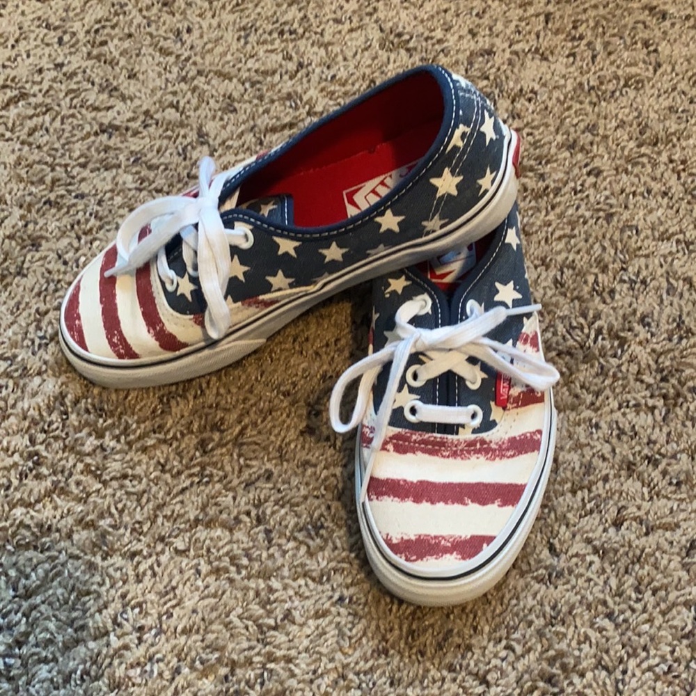 American flag vans